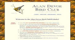 Desktop Screenshot of alandevoebirdclub.org
